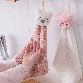 Μαλακή πετσέτα μωρού κινουμένων σχεδίων Πετσέτα χεριών ζώων Κρεμαστή πετσέτα προσώπου Χαριτωμένη απορροφητική πετσέτα μπάνιου για μπάνιο κουζίνας πετσέτα γρήγορης ξήρανση