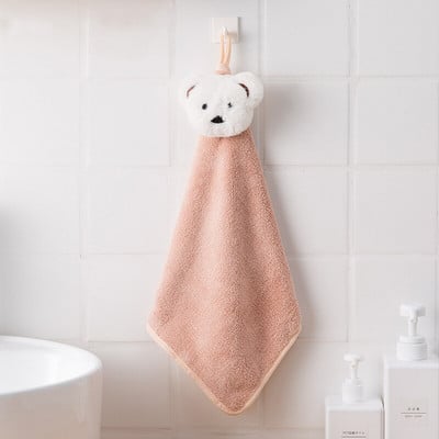 Minkštas kūdikių rankšluostis Animacinių filmų gyvūnų rankšluostis pakabinamas veido rankšluostis Mielas sugeriantis vonios rankšluostis, skirtas vonios kambariui greitai išdžiūti