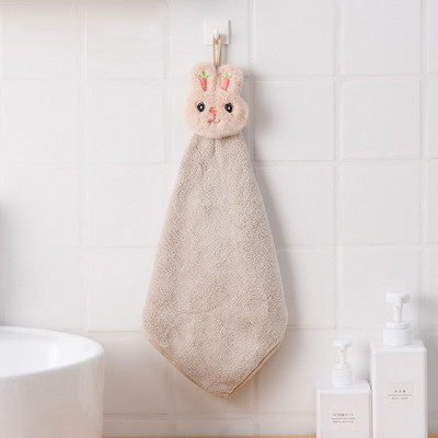 Minkštas kūdikių rankšluostis Animacinių filmų gyvūnų rankšluostis pakabinamas veido rankšluostis Mielas sugeriantis vonios rankšluostis, skirtas vonios kambariui greitai išdžiūti