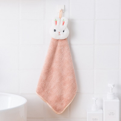 Minkštas kūdikių rankšluostis Animacinių filmų gyvūnų rankšluostis pakabinamas veido rankšluostis Mielas sugeriantis vonios rankšluostis, skirtas vonios kambariui greitai išdžiūti