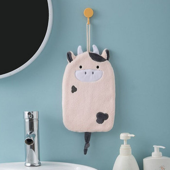 Πετσέτα χεριών Σχήμα ζώου με ισχυρή απορρόφηση νερού Παιδικό καρτούν Χαριτωμένη πετσέτα σάλιου Χαριτωμένη κρεμαστή πετσέτα χεριών