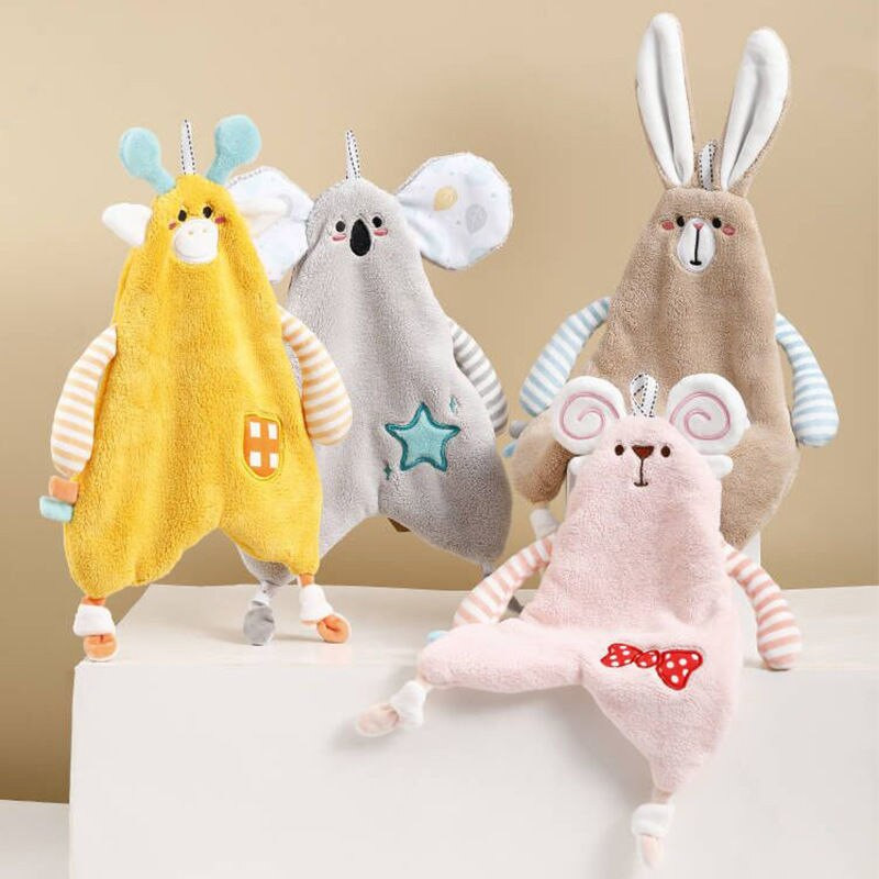 Prosop de mână Forma animală Absorbție puternică de apă Desene animată pentru copii Prosop drăguț cu saliva Prosop drăguț de mână agățat