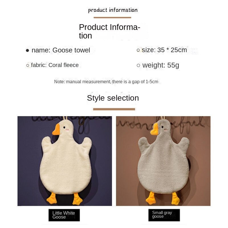 Prosop de mână Forma animală Absorbție puternică de apă Desene animată pentru copii Prosop drăguț cu saliva Prosop drăguț de mână agățat