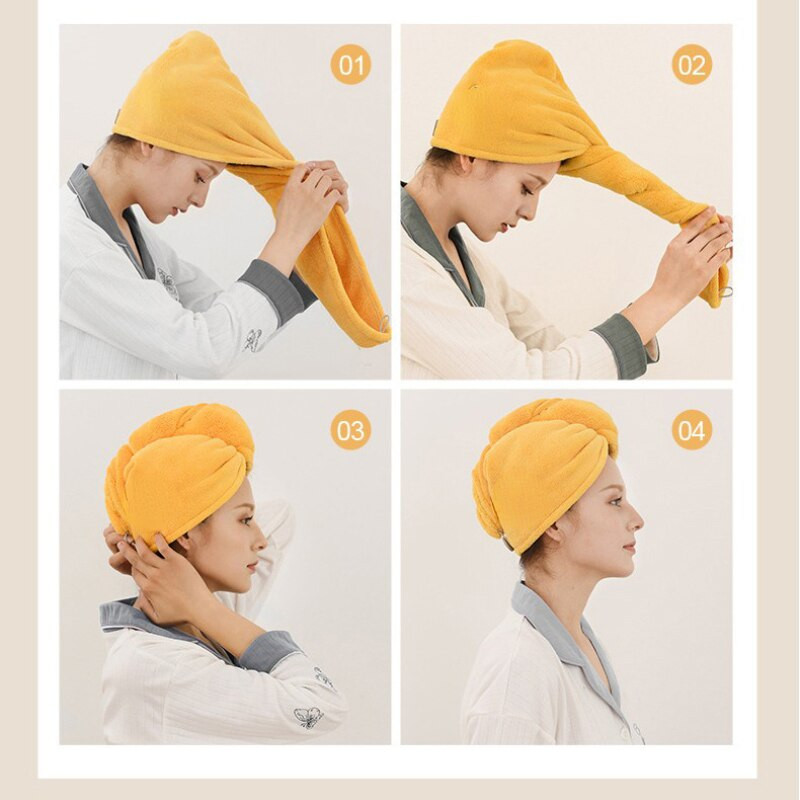 Plaukų rankšluosčių džiovinimas greitas moteriškas plaukų rankšluostis, sugeriantis mikropluošto mergaičių plaukų džiovinimo kepurė turbanas plaukų džiovinimo kepuraitė buitinė vonios priemonė