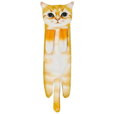 Prosop amuzant de mână câine pentru baie bucătărie realistă bumbac pisică cățel pisoi prosop super absorbant moale pentru decorarea casei