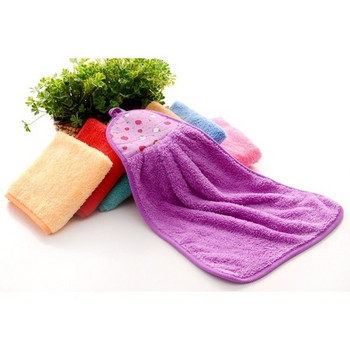 Πετσέτα χεριών Soft Coral Velvet Πετσέτα χεριών Super Absorbent Microfiber Χαριτωμένο σχέδιο ζώων Κρεμαστό πετσέτα μπάνιου πετσέτα κουζίνας