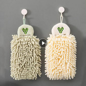 Rankšluosčiai Super sugeriančios pakabinamos servetėlės Audinys Pliušinė kempinė Mikropluošto rankšluostis Minkštas šenilinis rankšluosčių kamuoliukas virtuvei vonios kambariui