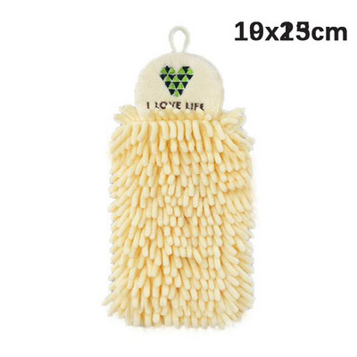 Rankšluosčiai Super sugeriančios pakabinamos servetėlės Audinys Pliušinė kempinė Mikropluošto rankšluostis Minkštas šenilinis rankšluosčių kamuoliukas virtuvei vonios kambariui