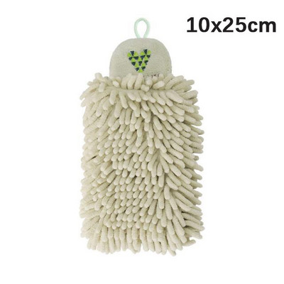 Rankšluosčiai Super sugeriančios pakabinamos servetėlės Audinys Pliušinė kempinė Mikropluošto rankšluostis Minkštas šenilinis rankšluosčių kamuoliukas virtuvei vonios kambariui