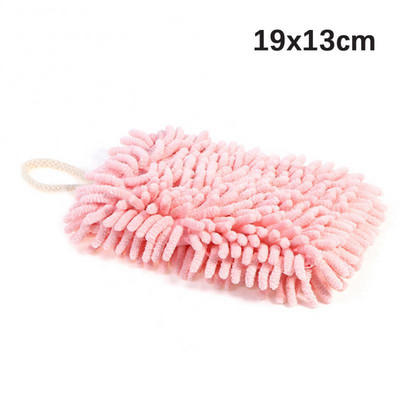 Rankšluosčiai Super sugeriančios pakabinamos servetėlės Audinys Pliušinė kempinė Mikropluošto rankšluostis Minkštas šenilinis rankšluosčių kamuoliukas virtuvei vonios kambariui