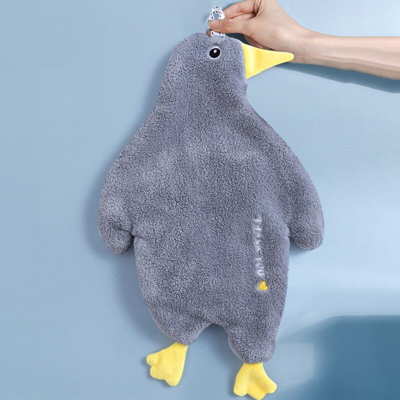 Prosop de mână de rață coreeană, pânză de agățat, drăguț de bucătărie, prosop moale, absorbant de uz casnic, lână de coral, care poate fi manevrat