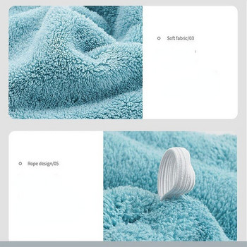 Дамска микрофибърна кърпа Кърпа за коса Хавлиени кърпи за баня за възрастни Домашни хавлиени кърпи Баня за сушене на коса Шапка за душ Кърпи за баня