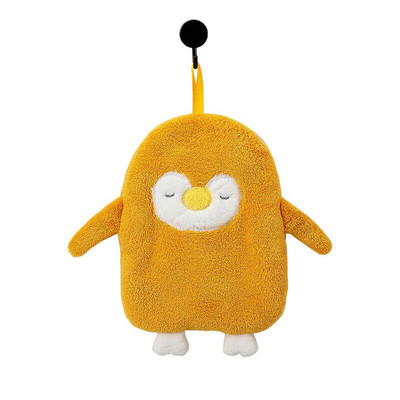 Prosop de mână cu pinguin din desene animate, absorbant pentru casă, moale, lână de corali, prosoape de baie, microfibră de bucătărie, șervețele de curățare cu uscare rapidă.