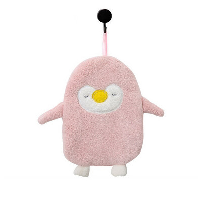 Prosop de mână cu pinguin din desene animate, absorbant pentru casă, moale, lână de corali, prosoape de baie, microfibră de bucătărie, șervețele de curățare cu uscare rapidă.