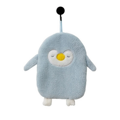 Prosop de mână cu pinguin din desene animate, absorbant pentru casă, moale, lână de corali, prosoape de baie, microfibră de bucătărie, șervețele de curățare cu uscare rapidă.
