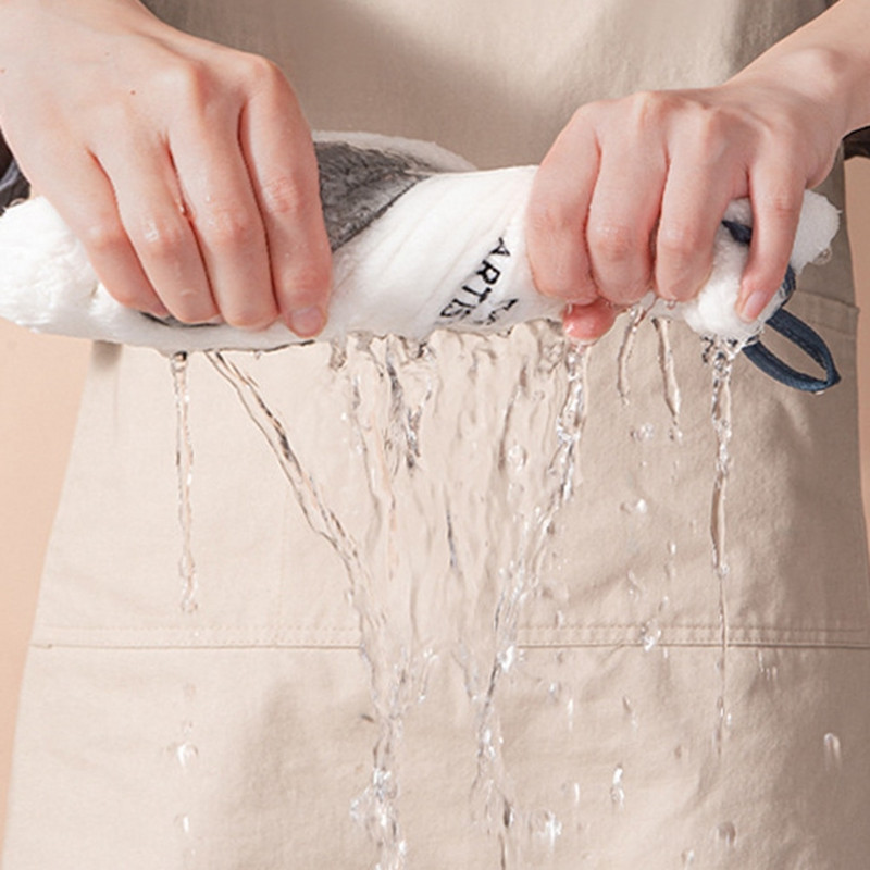 Prosop de mână agățat cu desene animate Prosop super absorbant de bucătărie Pisică drăguță Prosop de baie pentru copii Prosop cu uscare rapidă pentru acasă, baie, birou