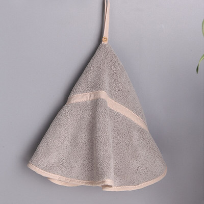 Apvalus mielas rankšluostis Minkštas koralinis aksominis labai sugerianti nosinė, skirta vonios poliesterio pluošto rankšluosčiams su pakabinimo kilpomis