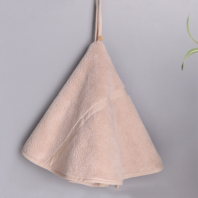 Apvalus mielas rankšluostis Minkštas koralinis aksominis labai sugerianti nosinė, skirta vonios poliesterio pluošto rankšluosčiams su pakabinimo kilpomis