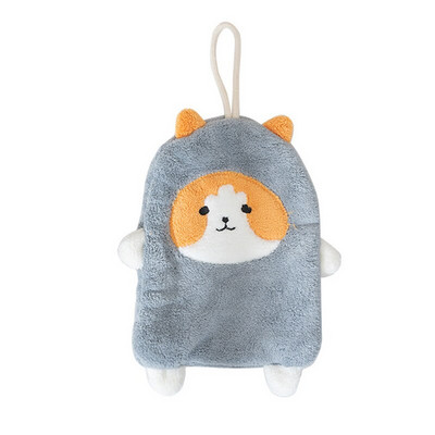 Prosoape de mână pentru câini din desene animate, catifea de coral îngroșată, prietenoasă cu pielea, respirabilă, confortabilă, ștergerea batistei pentru copii, articole de acasă