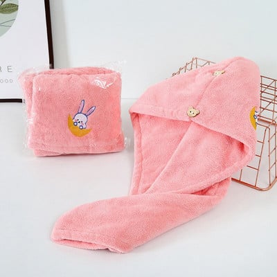 Női Hajtörölköző Otthon Frottír törölközők Törölköző Haj fürdőlepedők Mikroszálas törölköző Gyorsan száradó Hajszárító Törölköző Hajszárítás Fürdőszoba