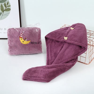 Női Hajtörölköző Otthon Frottír törölközők Törölköző Haj fürdőlepedők Mikroszálas törölköző Gyorsan száradó Hajszárító Törölköző Hajszárítás Fürdőszoba