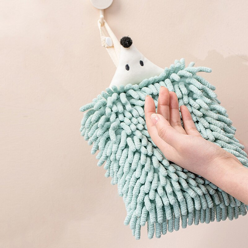 Prosop de mână ștergeți din nișă, animal din desene animate, la atingere moale, prietenos cu pielea, absorbant din microfibră, prosoape cu uscare rapidă, accesorii pentru baie de bucătărie