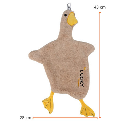 Prosoape de mână Coral Fleece Pui de desene animate Modelare Bucătărie Baie Bucle de agățat de mână Prosoape din microfibră absorbante, cu uscare rapidă