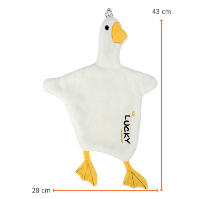 Prosoape de mână Coral Fleece Pui de desene animate Modelare Bucătărie Baie Bucle de agățat de mână Prosoape din microfibră absorbante, cu uscare rapidă