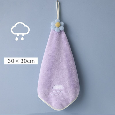 Lână de corali prosop îngroșat pentru agățat Prosoape de mână drăguțe, absorbante, cârpe de bucătărie din microfibră, cârpă de curățare, batistă de cârpă