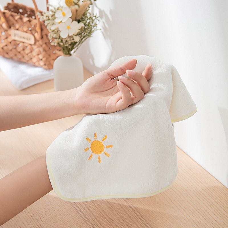 Lână de corali prosop îngroșat pentru agățat Prosoape de mână drăguțe, absorbante, cârpe de bucătărie din microfibră, cârpă de curățare, batistă de cârpă