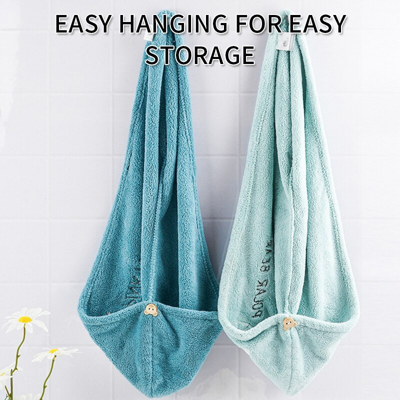 Magic Prosop de păr cu uscare rapidă, microfibră, șapcă de duș pentru femei, prosoape de baie, cap de turban pentru femeie, spălare moale, curățare, pălărie de baie