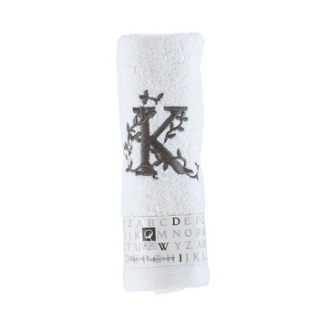 Kios Бродирана кърпа за ръце с букви за кухня и баня, 100% памук, мека, неизбледняваща, наситен цвят, силно абсорбираща 30x50 см