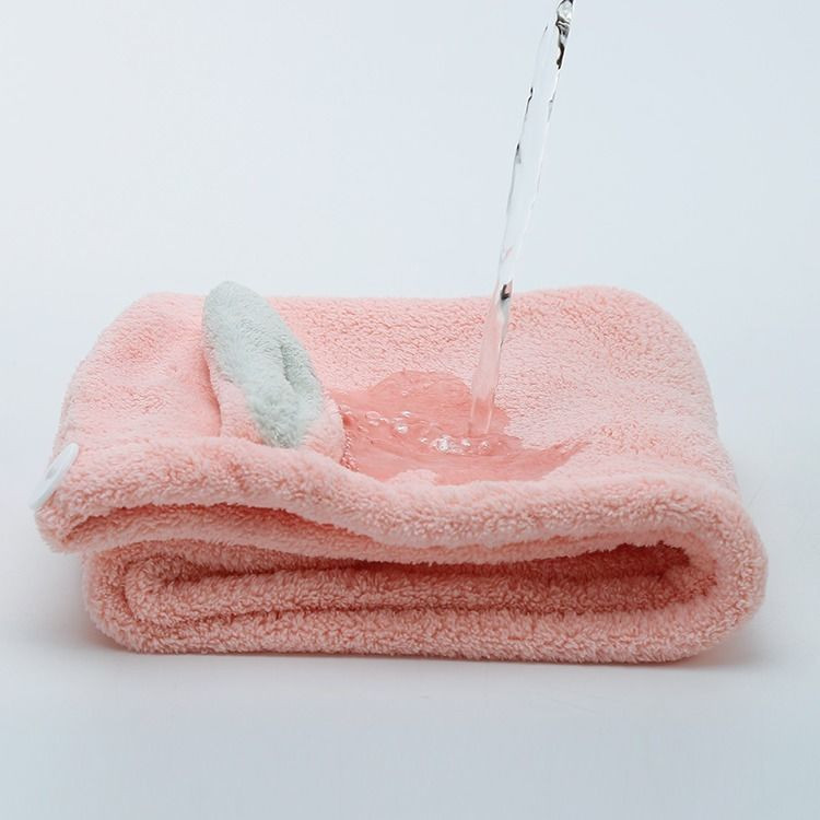 Vastag női korall gyapjú hajtörölköző fürdőlepedők női gyerekeknek Kawaii otthoni törölközők fürdőszobai Toallas Microfibra Toalha De Banho