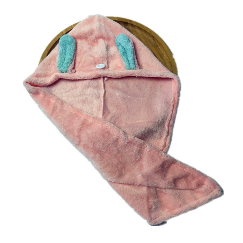 Vastag női korall gyapjú hajtörölköző fürdőlepedők női gyerekeknek Kawaii otthoni törölközők fürdőszobai Toallas Microfibra Toalha De Banho