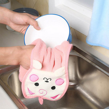 1 τεμ Χαριτωμένο μαντήλι κινουμένων σχεδίων Πετσέτα πετσέτας σκουπίσματος προσώπου Μαλακή πετσέτα χεριών Αξεσουάρ μπάνιου πετσέτα κουζίνας