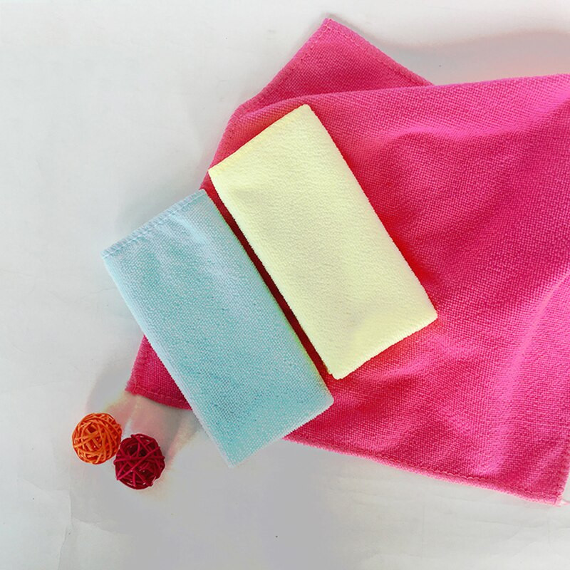 10db/tétel Puha mikroszálas kéztörlő Gyorsan száradó arctörlő négyzet alakú autós asztaltisztító kendő Háztartási tisztítókendő Multifunkciós