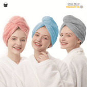 Női hajszárító sapka Gyorsan száradó hajtörölköző fürdősapka Mikroszálas fürdőlepedők sapka Super Absorption Turbán Hajszárító sapka otthonra