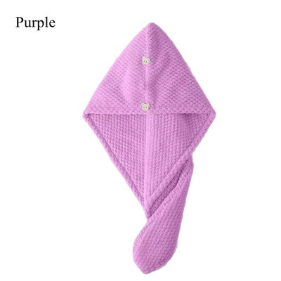 Női hajszárító sapka Gyorsan száradó hajtörölköző fürdősapka Mikroszálas fürdőlepedők sapka Super Absorption Turbán Hajszárító sapka otthonra