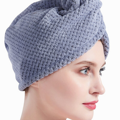 Női hajszárító sapka Gyorsan száradó hajtörölköző fürdősapka Mikroszálas fürdőlepedők sapka Super Absorption Turbán Hajszárító sapka otthonra