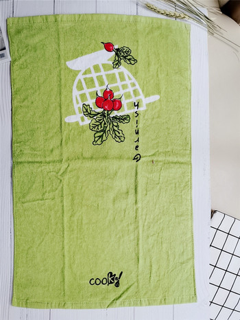 1 бр. 38x70 см голяма цветна памучна кърпа за ръце Кухненска кърпа за съдове Водопоглъщаща кърпа за домакинско почистване