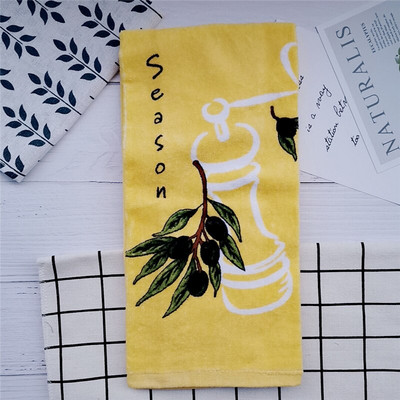 1 bucată 38x70 cm prosop de mână din bumbac imprimat mare, colorat, cârpă de bucătărie, cârpă de curățat pentru uz casnic, cu absorbție de apă