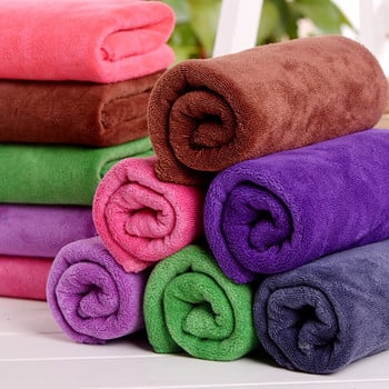 Хавлиена кърпа от микрофибър 35x75 см. Професионална бръснарска кърпа за салон за красота Парна баня Абсорбиращи кърпи Домакински почистващи кърпи
