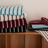 Prosop de baie de plajă din bumbac pur cu dungi retro Prosop de baie absorbant pentru acasă, hotel, în aer liber, prosoape confortabile, prosop de mână pentru doamne