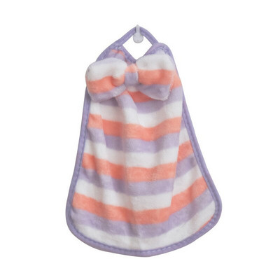 30*24 cm simpatične mašne Kupaonski ručnici za ruke Koraljni baršun Meke krpe za suđe Upijajuće viseće krpe Dodaci za kuhinjske krpe