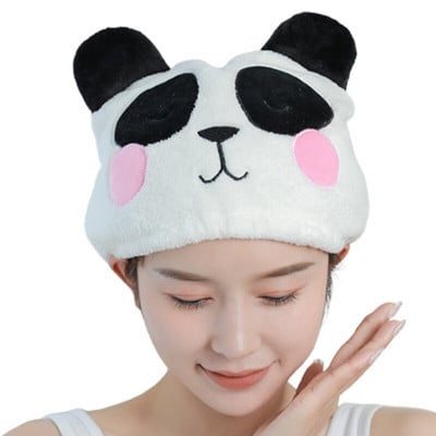 Plaukų džiovinimo rankšluostis moterims vaikams mielas animacinis itin sugeriantis plaukų džiovinimo rankšluostis LX0C