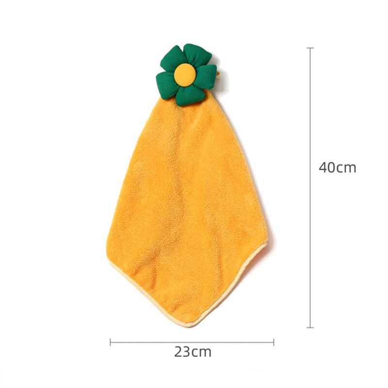 Korall bársony puha kéztörölközők akasztóhurokkal Mikroszálas törölköző Konyhai nedvszívó mosogatórongy törlőkendő Fürdőszoba kiegészítők 40x23cm