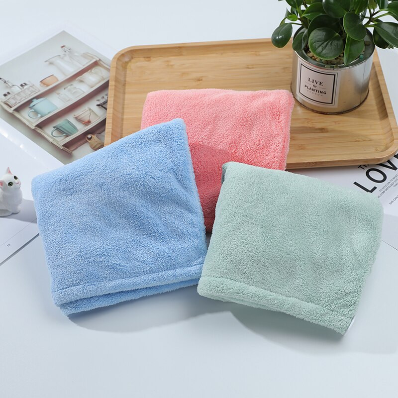 Prosop Femei Adulti Baie Absorbant Baie cu uscare rapida Dus Mai gros Cap de par ondulat Cap microfibră Wisp Cap uscat Prosop de păr