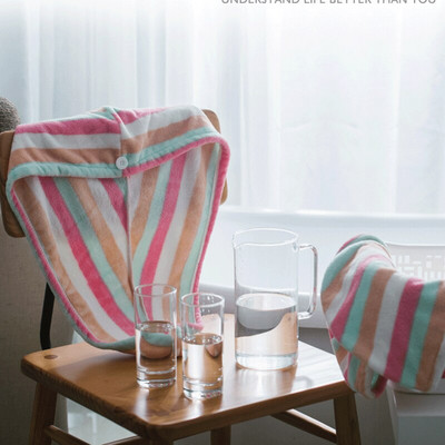 Leopard Femei Pălărie de uscare a părului Machiaj Suport pentru coadă de cal Lady Prosop din microfibră absorbant de apă Căciulă de baie Prosop de păr din microfibră