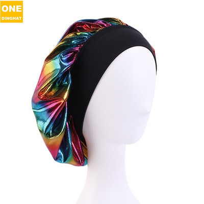 Căptușeală din satin Omens Căptușeală de noapte Căciuli de dormit de noapte Căciuli de îngrijire a părului Căciuli de noapte pentru femei, bărbați, unisex, pălării