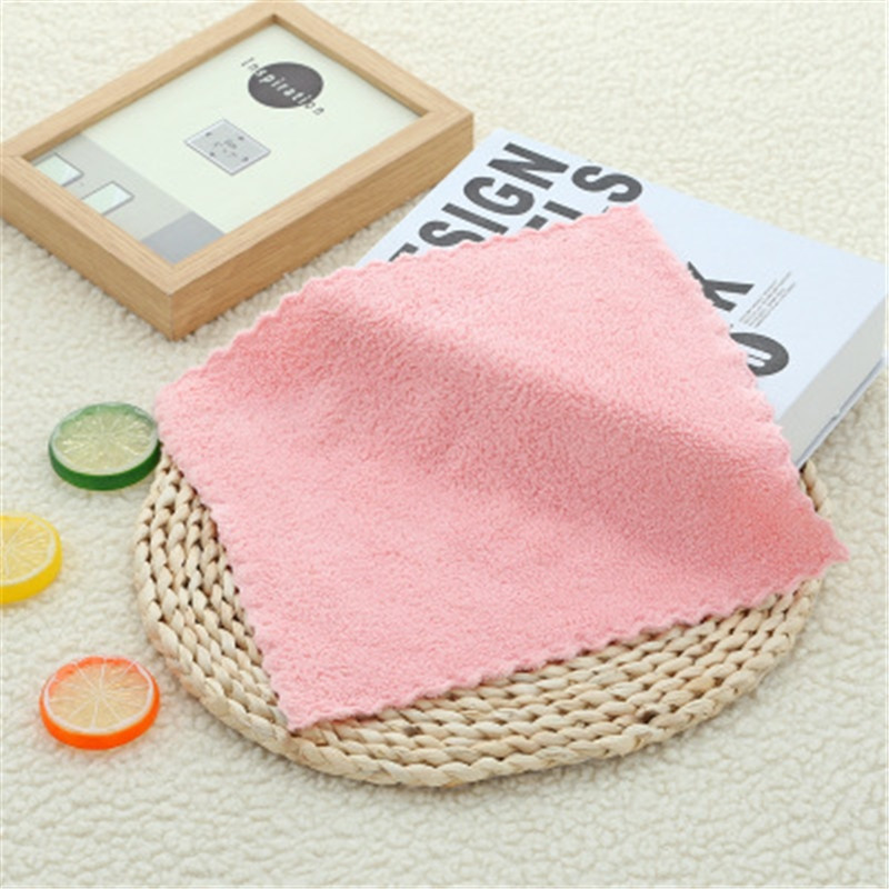 SBB 25 * 25 cm prosop de mână solid de corali cu uscare rapidă batista cu ridicata pentru curățarea casei bucătărie atârnă prosopul curățați prosopul bibulos